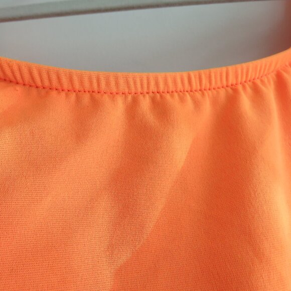 VINTAGE GOTCHA 90s Neon Orange Aztec Embroidered Open Back Swimsuit - Size S - Picture 14 of 15